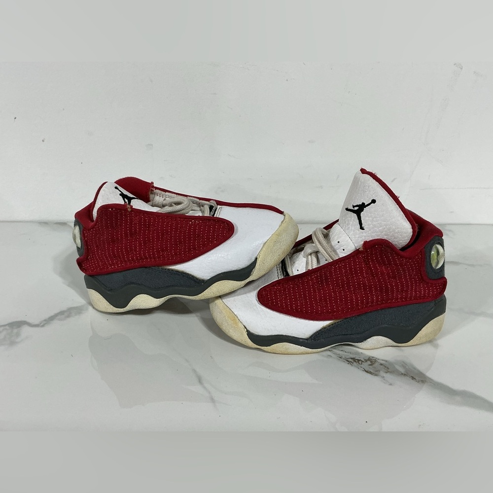 Nike Air Jordan 13 Retro TD Red Flint White 414581-600 Toddler Kids Shoes 7C